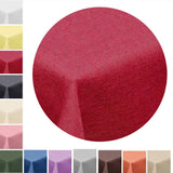 Leinenoptik Tischdecke mit Lotuseffekt - Rund