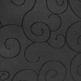 Paulina Tischdecke mit Fleckschutz - Oval - 130x220 bis 130x360 – Schwarz