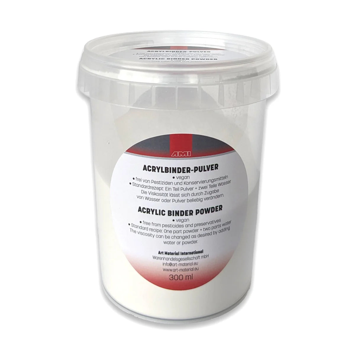 Acrylbinder jetzt als Pulver zum Selbstanrühren - Neuheit - amp-artshop