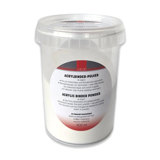 Acrylbinder jetzt als Pulver zum Selbstanrühren - Neuheit - amp-artshop