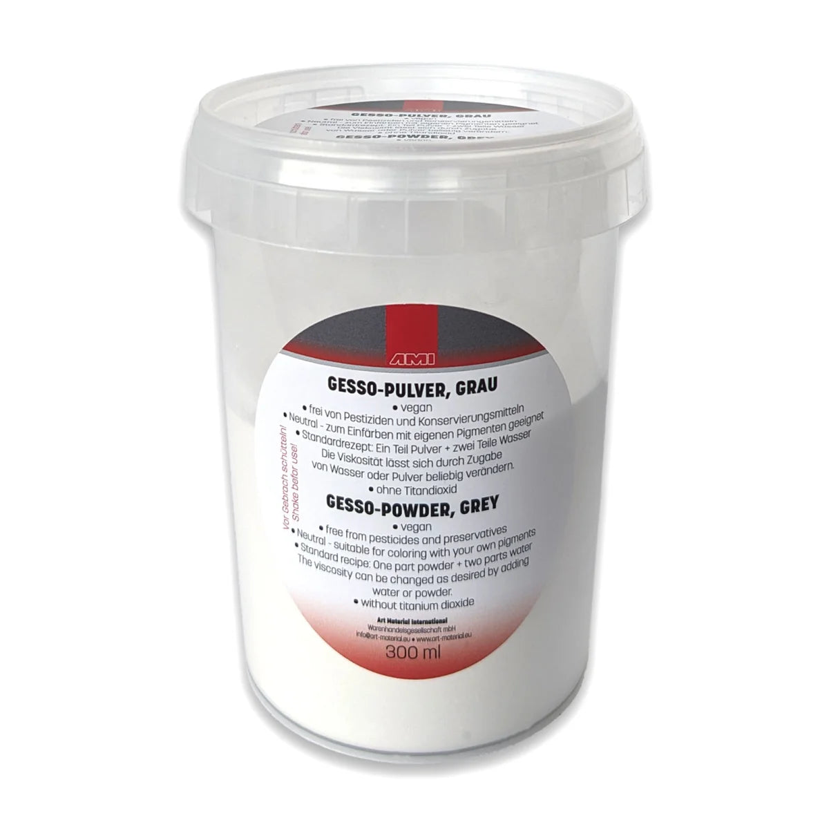 Gesso grau jetzt als Pulver zum Selbstanrühren - Neuheit - amp-artshop