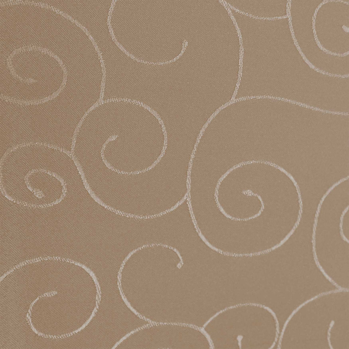 Paulina Tischdecke mit Fleckschutz - Oval - 160x220 bis 160x400 – Nougat