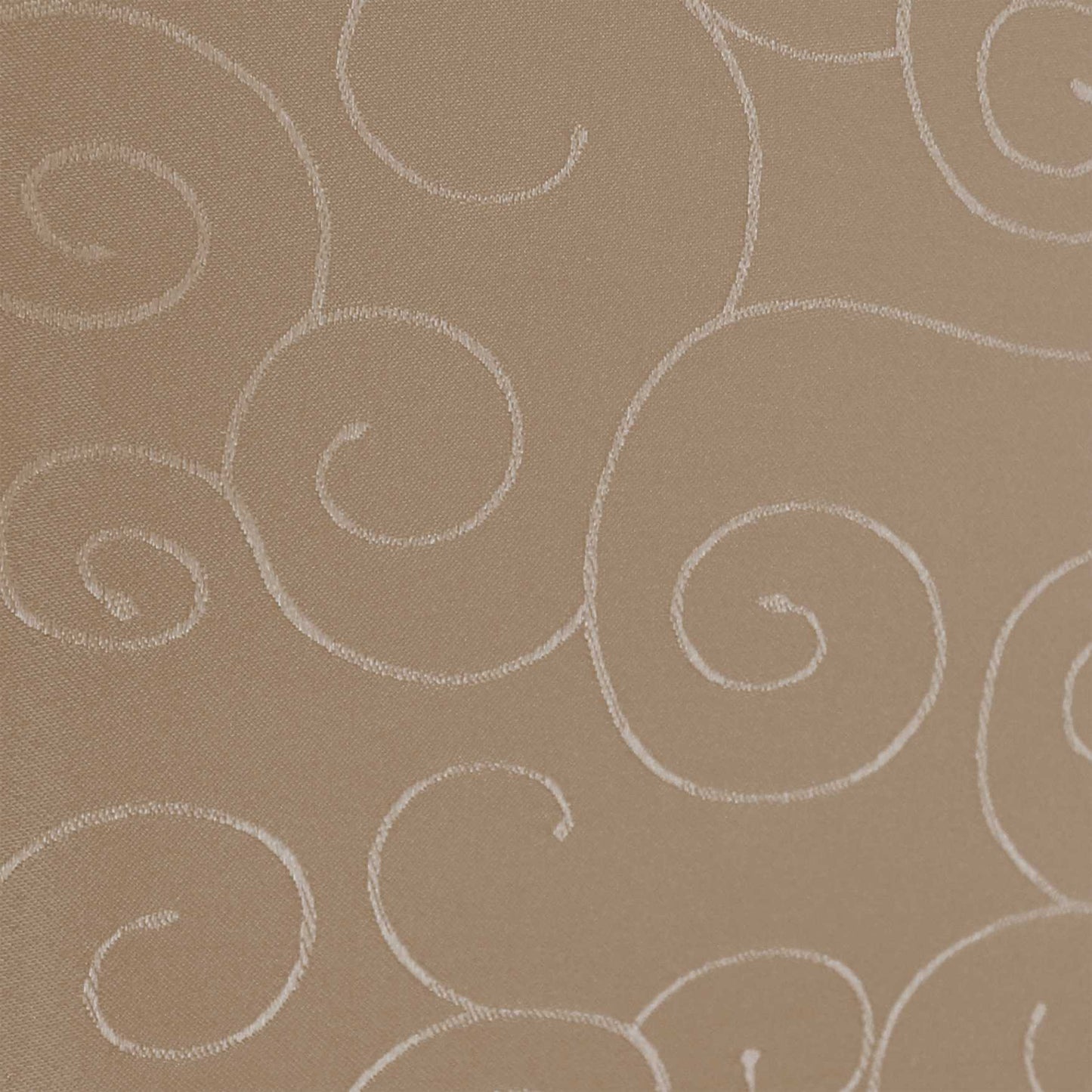 Paulina Tischdecke mit Fleckschutz - Rund - 135 bis 180 – Nougat