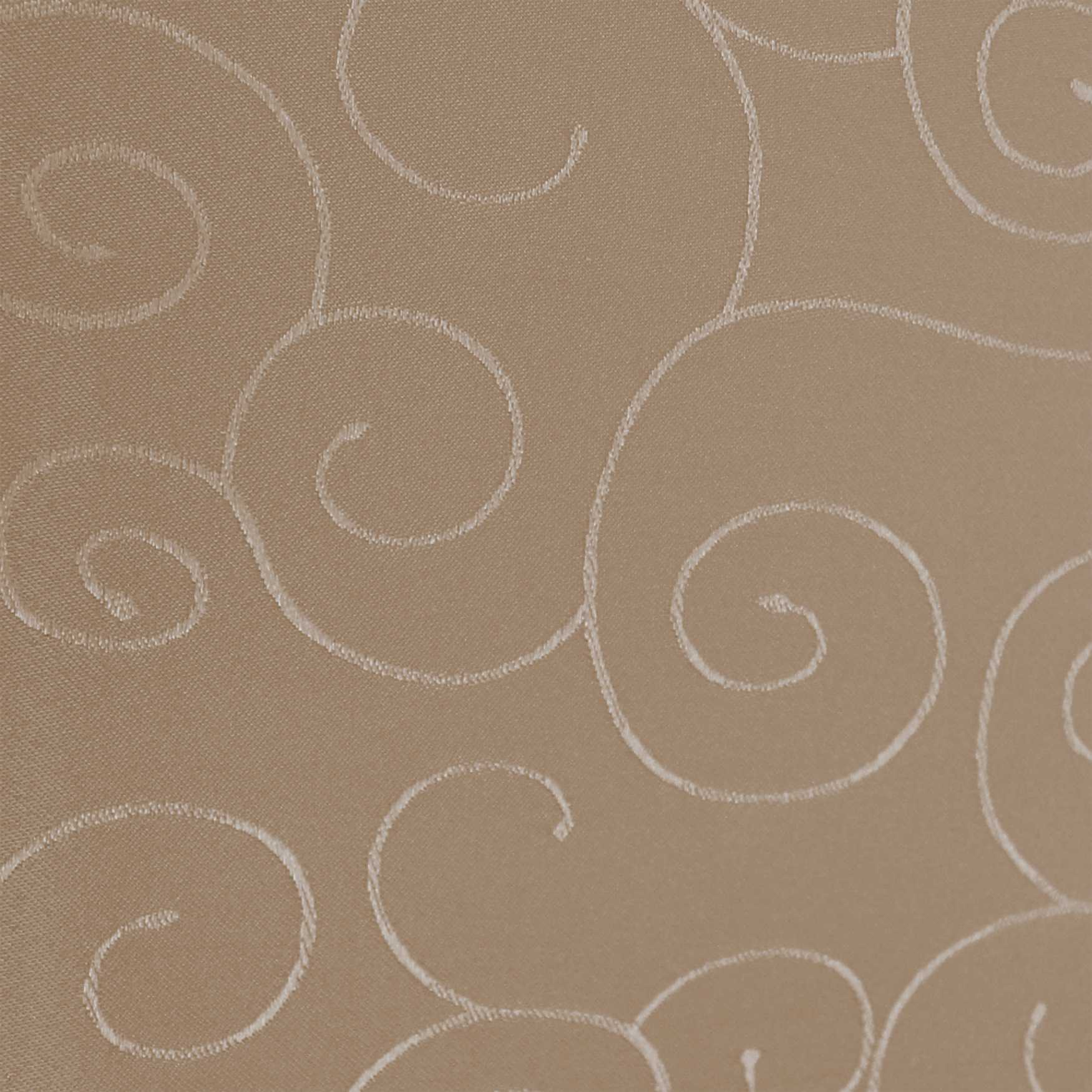 Paulina Tischdecke mit Fleckschutz - Rund - 135 bis 180 – Nougat