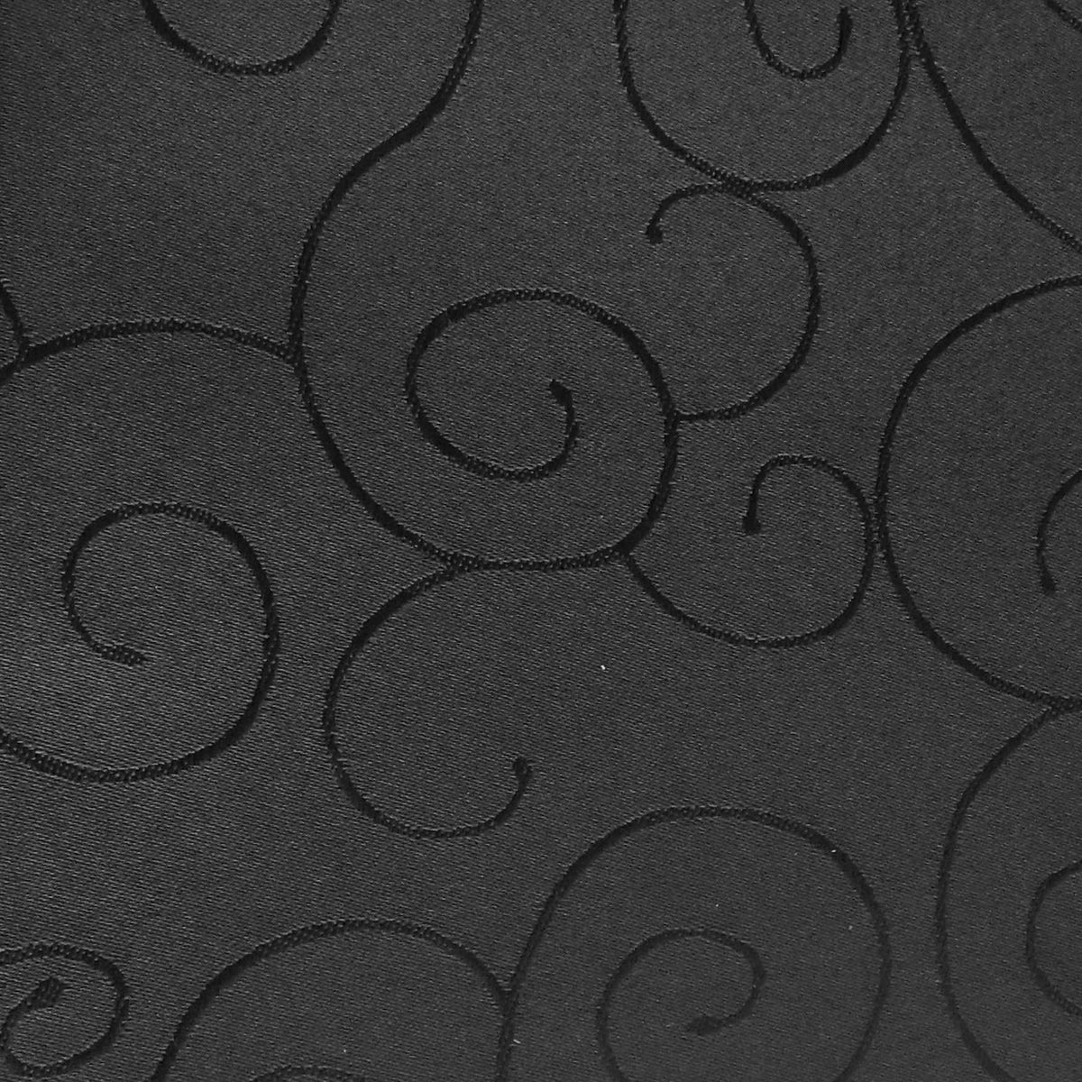 Paulina Tischdecke mit Fleckschutz - Oval - 130x220 bis 130x360 – Schwarz